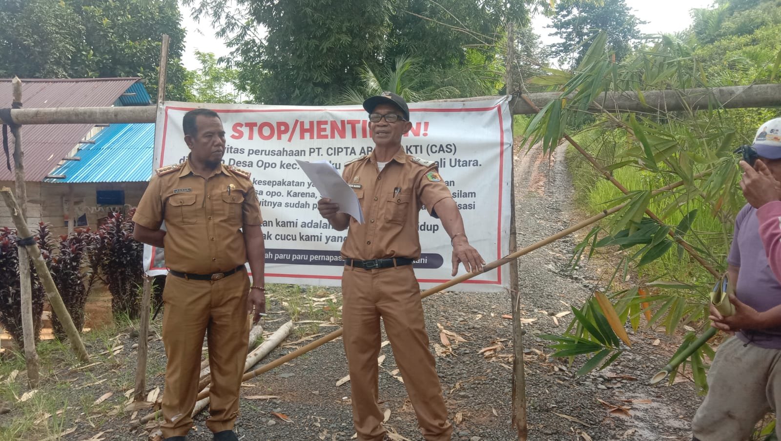 PT Cipta Agro Sakti Akhirnya Tunjukkan Lokasi Plasma, Setelah Desakan Keras Warga Opo Kecamatan Bungku Utara 