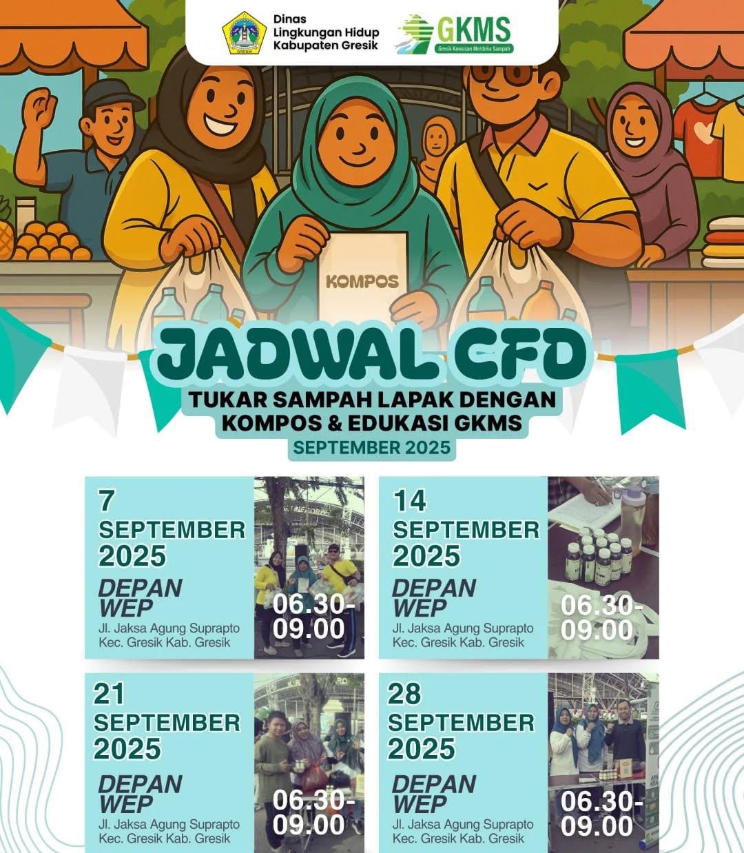 DLH Gresik Ubah CFD Jadi Ruang Edukasi Lingkungan
