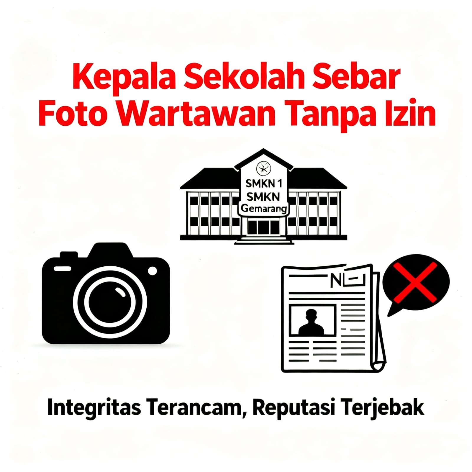 Kepala SMKN 1 Gemarang Sebarkan Foto Wartawan Tanpa Izin: Tindakan yang Menantang Jabatan, Etika, dan Reputasi