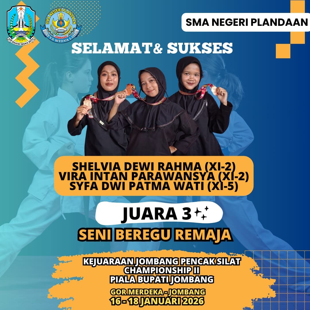 SMA Negeri Plandaan Raih Prestasi Gemilang di Jombang Pencak Silat Championship II Piala Bupati 2026