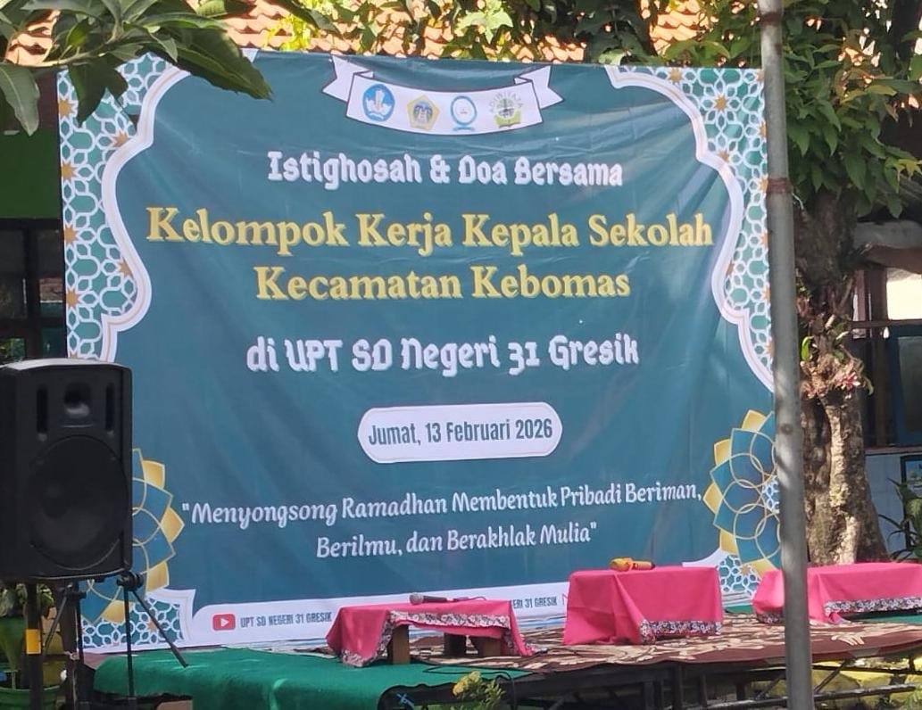 Istighosah K3S Kebomas di UPT SDN 31 Gresik: Menguatkan Etos Kepemimpinan Berbasis Nilai