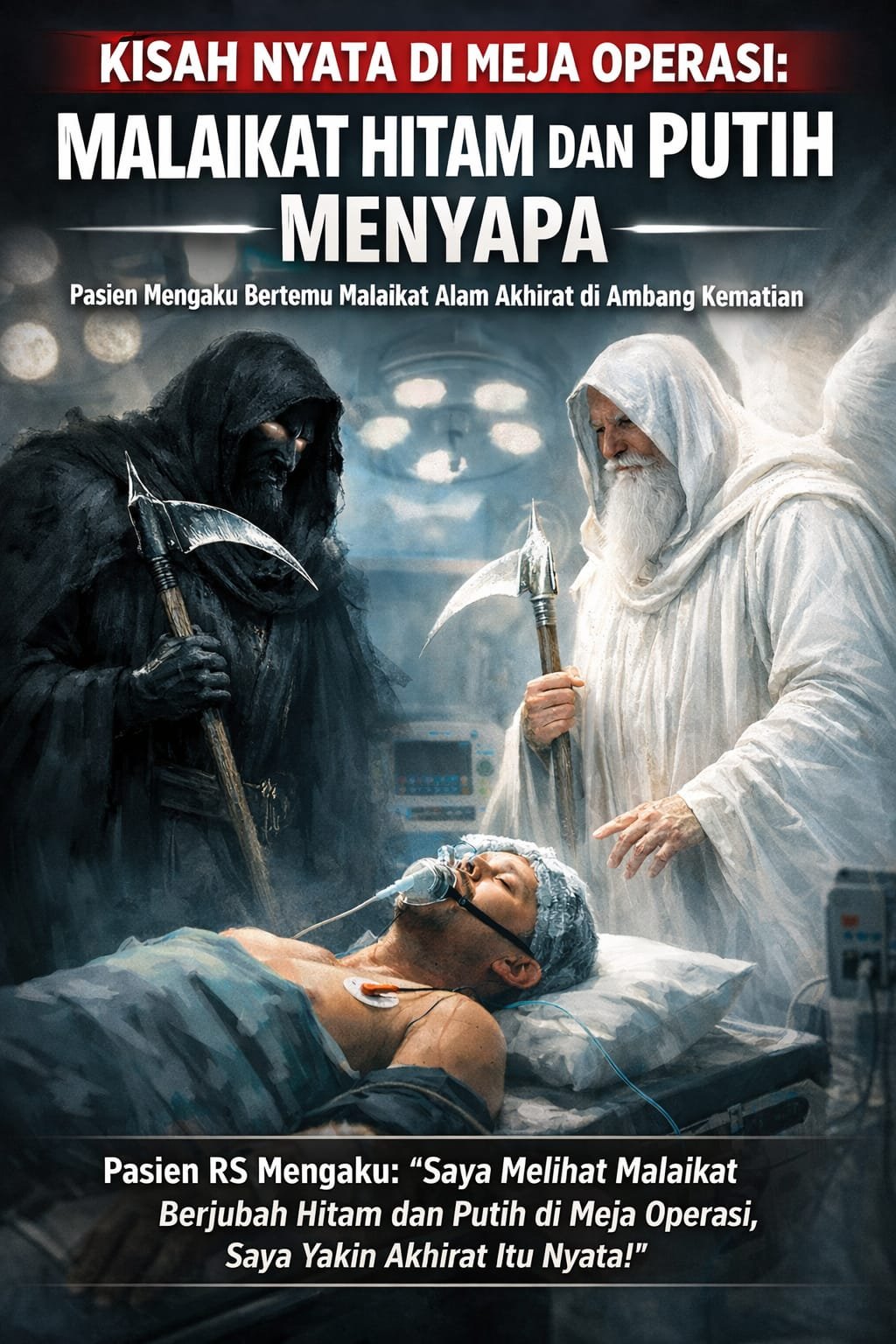 Malaikat Hitam dan Putih Menyapa Pasien di Meja Operasi – Kisah Nyata yang Membuka Tabir Akhirat
