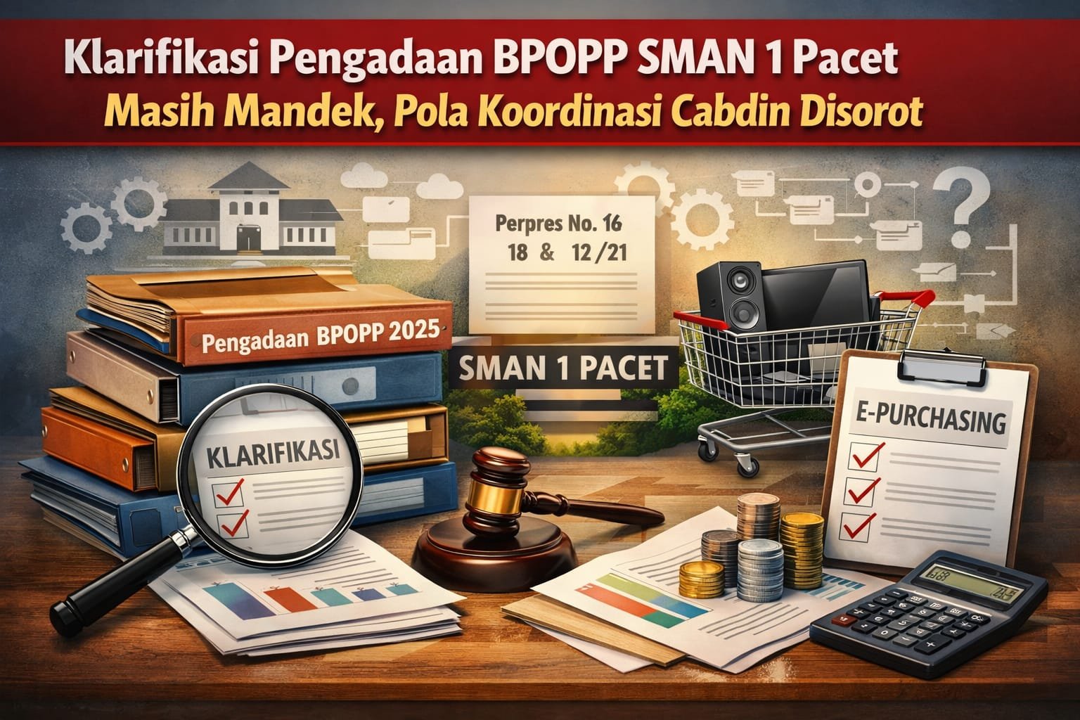 Klarifikasi Pengadaan BPOPP SMAN 1 Pacet Masih Mandek, Pola Koordinasi Cabdin Disorot