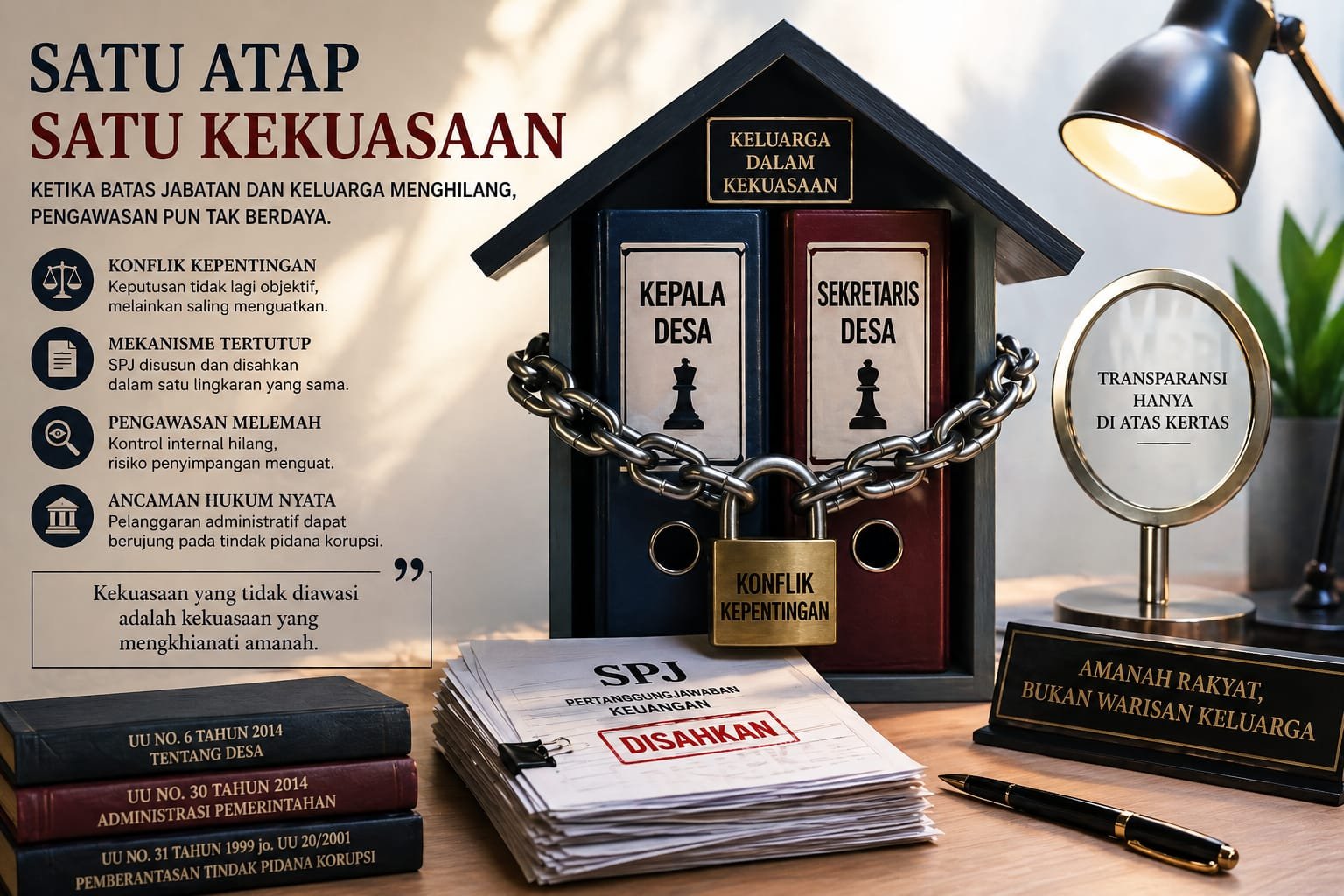 Monopoli Keluarga di Kademangan: Suami Istri Berkuasa, Desa Dikendalikan Seperti Milik Pribadi