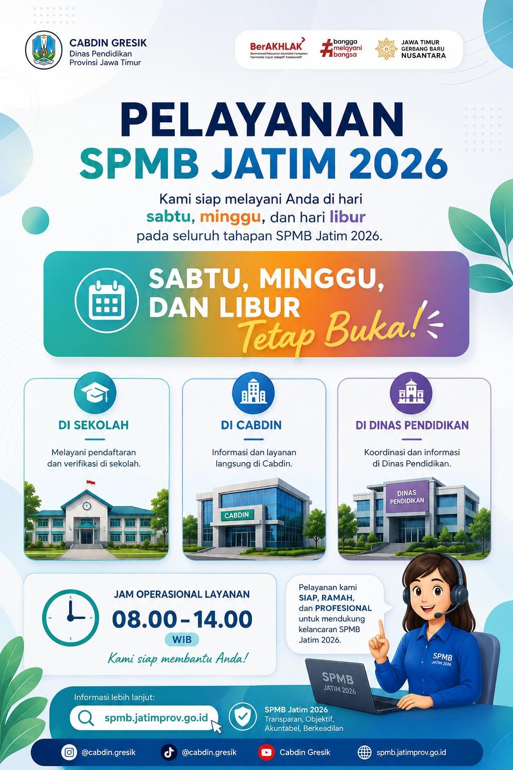 SPMB Jatim 2026 Tetap Beroperasi Penuh, Termasuk Akhir Pekan dan Hari Libur