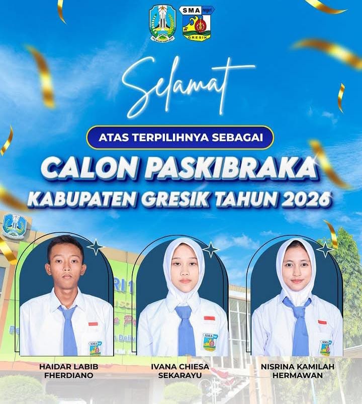 Tiga Siswa SMA Negeri 1 Gresik Lolos Seleksi Calon Paskibraka Kabupaten Gresik 2026