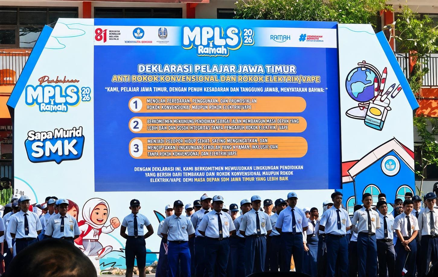 MPLS Ramah 2026 Tandai Komitmen Bersama Membangun Sekolah Berintegritas di Jawa Timur